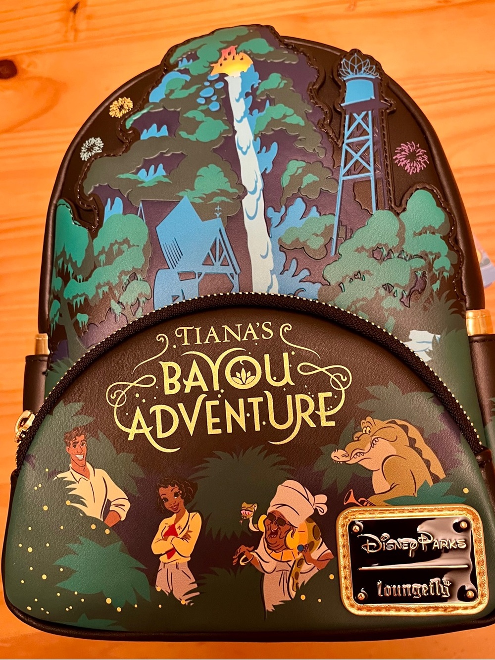 Disney Loungefly backpackTiana's Bayou Adventure Glows in the Dark New with tags